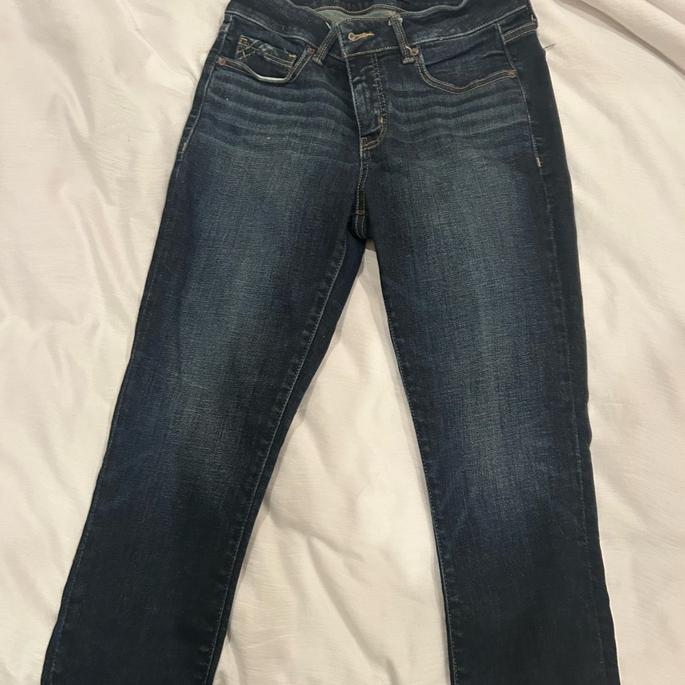 Buckle Dark Blue Skinny Jeans